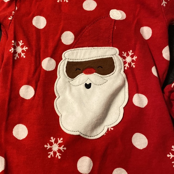 Toddler Girl Santa Christmas Pajamas - Picture 2 of 5